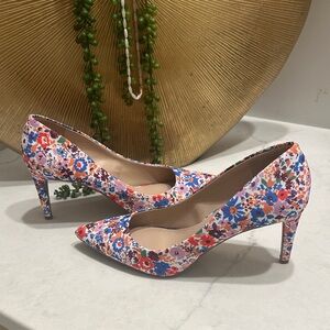 Kelly & Katie Multicolor Floral Heels